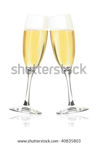 champagne glasses clipart. vector champagne glasses
