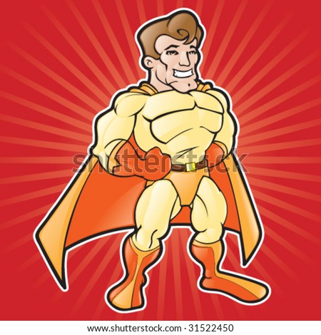 cartoon girl superhero. stock vector : Cartoon Super