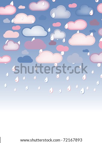 wallpaper rainy season. stock photo : Rain and Clouds