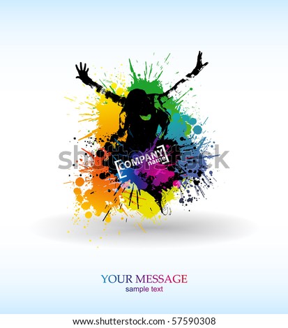 Colour grunge the poster Colour grunge the poster