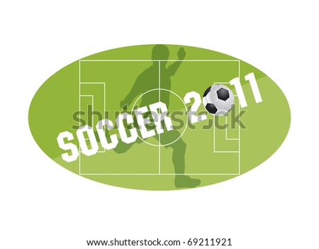 Sports training soccer 2011 . Vector