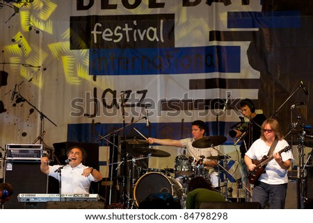 KOKTEBEL, UKRAINE - SEPT 03: Jazz band \