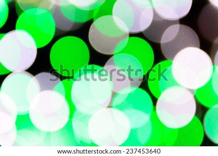 Vivid white and green bokeh background