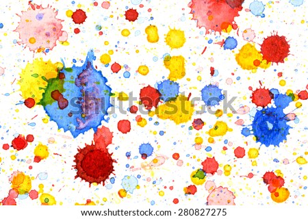 Colorful vivid water color splash background