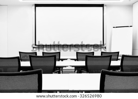 Modern business meeting seminar presentation room