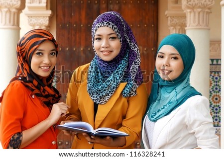 Muslim Student at the Campus