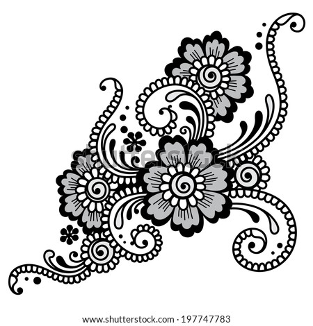 Element of Flower ornament Vector Element of Flower ornament Vector