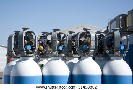Gas Bottles Industrial Size