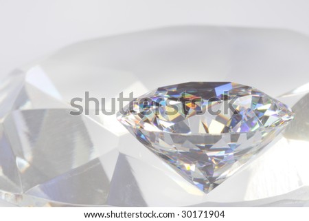 diamond on diamond-cut background#1