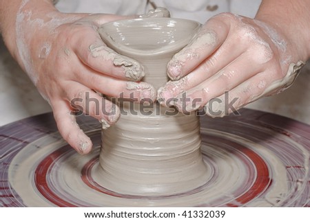 Pottery, ceramics production, production from burnt clay