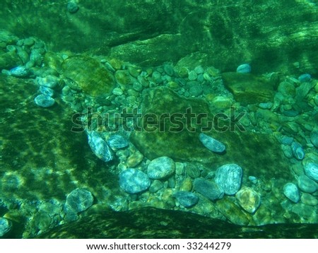 Underwater stones