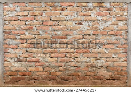 Brick wall texture, high resolution brick wall texture shot with full frame camera and highest quality lens