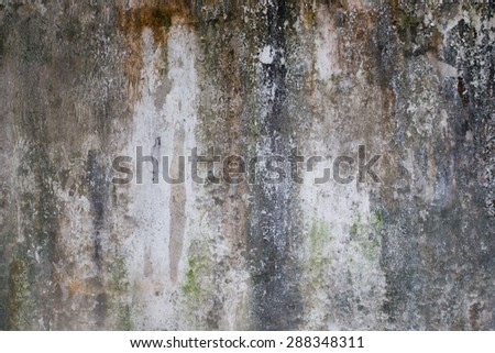 Old ruined and stained grungy wall texture