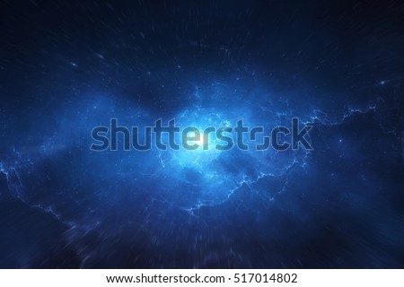 Star explosion in a galaxy of an unknown universe