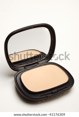 isolated makeup with mirror