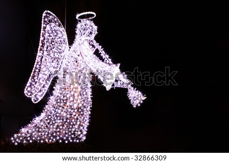 Angel of Lights with Trumpet for Christmas