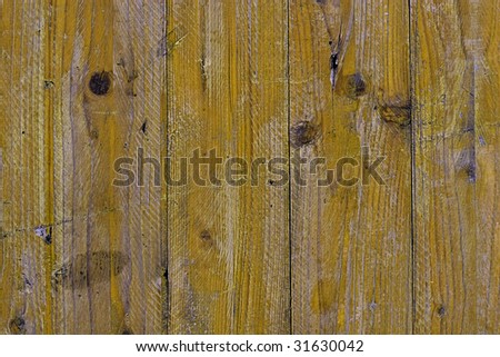 closeup shot of a yellow painted wood background texture