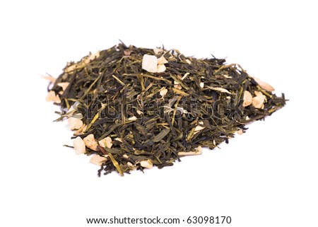 Sencha based tea mix isolated
