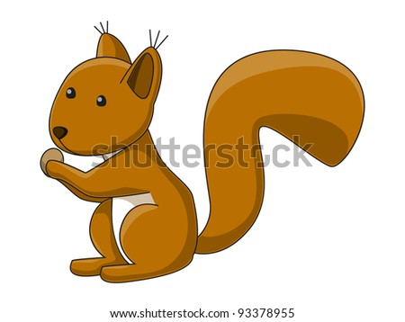 Baby Cartoon Squirrel