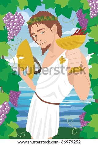 The god of wine Dionysus