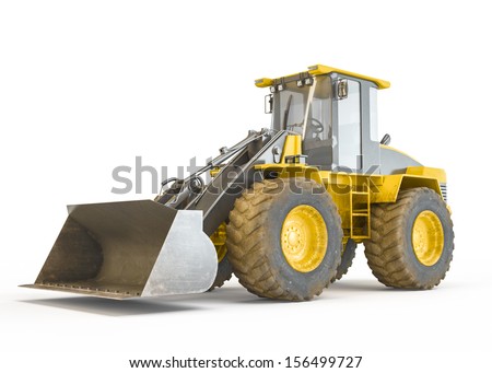 Excavator isolated on white background Excavator isolated on white background