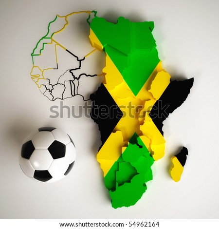 stock photo : Jamaican flag on