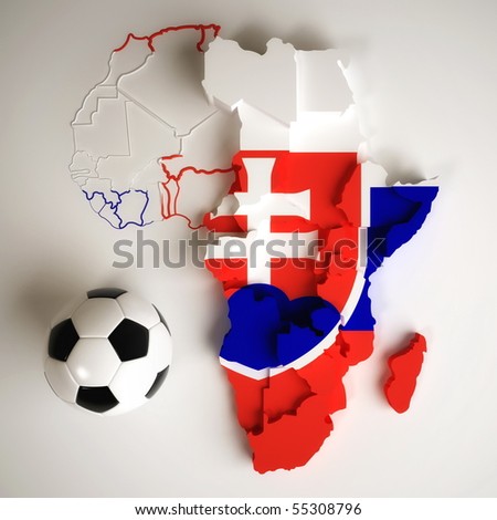 stock photo : Slovakia flag on