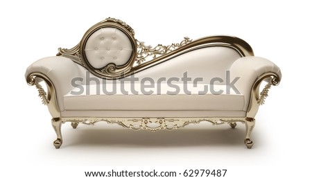 Luxurious sofa isolated on white background Luxurious sofa isolated on white background
