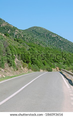 Mountain road. Place your for text.