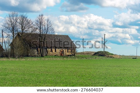Traditional eastern europe rural house.