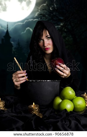 Witch from a fairy tale of Snow White