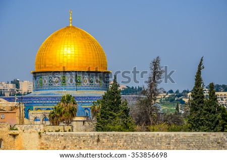 The golden mosque, Jerusalem