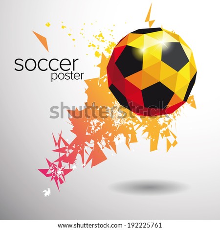 soccer poster vector soccer poster vector