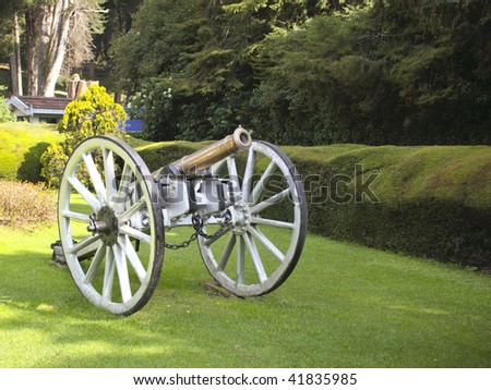 a cannon in the botanical gardens of doddabetta in the nilgiri hills south india