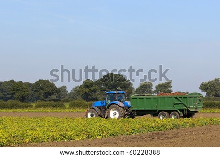 Blue Tractor Trailer