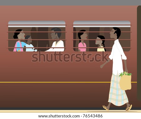 inside train carriage