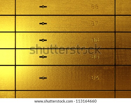 safe deposit box made of pure gold