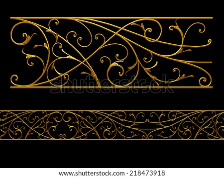 ornamental Element for a frieze, border or frame. mirror it!