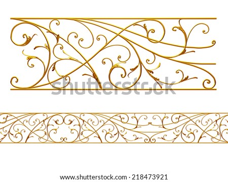 ornamental Element for a frieze, border or frame. mirror it