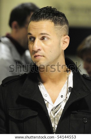 LOS ANGELES - FEBRUARY 24 : Top rated television show Jersey Shore cast mate Mike aka the Situation at LAX February 23, 2010 in Los Angeles, California