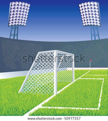 soccer field. stock vector : Soccer field