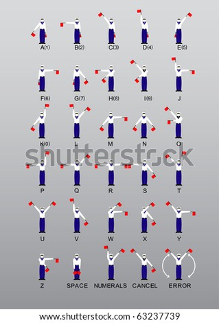 Flag Signals Alphabet