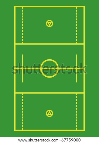 girls lacrosse field. stock vector : Lacrosse field.