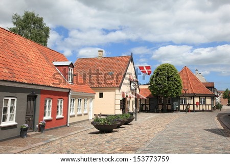 ODENSE, DENMARK - JUNE 3: Village house of Hans Christian Andersen on June 3, 2010 in Odense, Denmark. Anderson was born here and is the famous writer best remembered for his fairy tales.