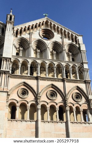 Cathedral of Ferrara, unesco world heritage, Italy