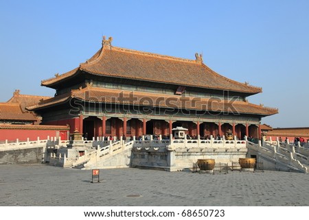 Beijing Forbidden City palace, unesco world heritage