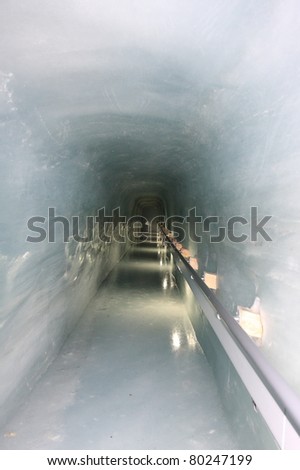ice tunnel of Jungfraujoch Alps, Switzerland