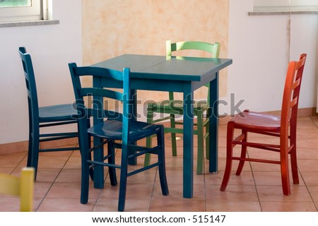 colorful furniture