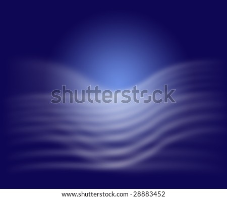 Blue wave abstract background