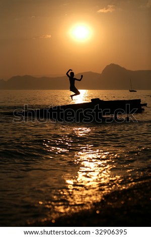 Jumping In Water